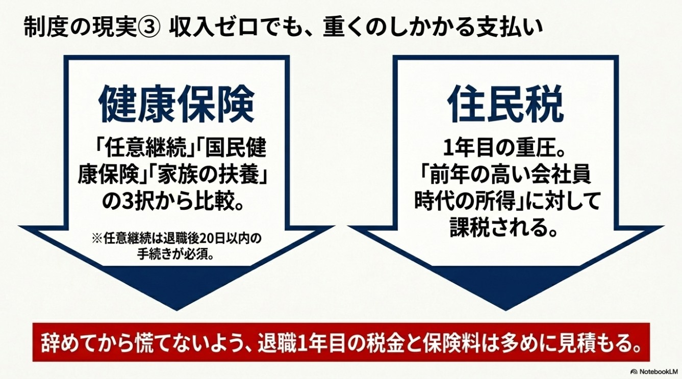 制度の現実3：収入ゼロでも重くのしかかる健康保険と住民税の支払い